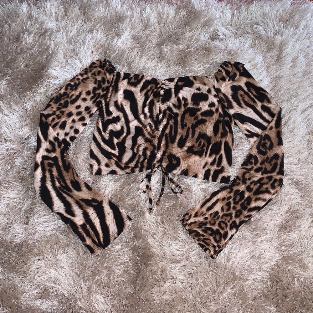 Cheetah Print Blouse